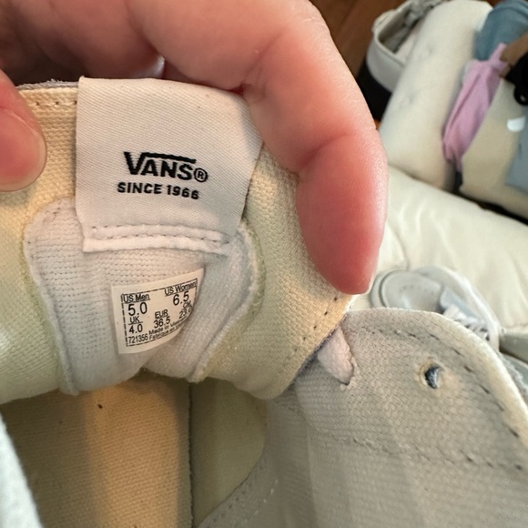 Light Blue High Top Vans - Picture 4 of 4